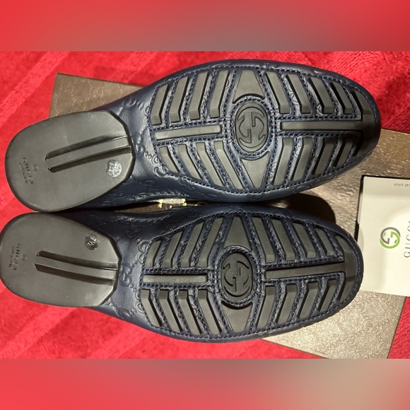 Gucci Men’s Guccissima loafers Blue size 8 - Picture 11 of 16